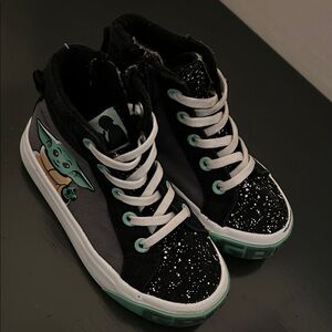 Kids' Character High-Top Sneakers - Black, White, and Green